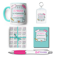 Erased Teal Teacher Gift Set